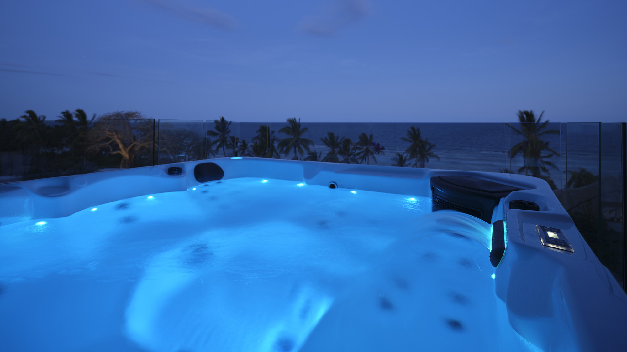 Jacuzzi at dusk